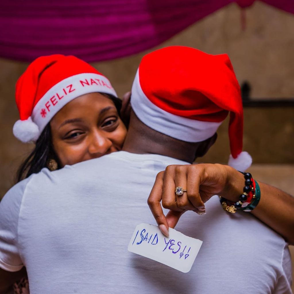 Here’s how #BBNaija Gedoni Popped the Question to Khafi in Cape Verde