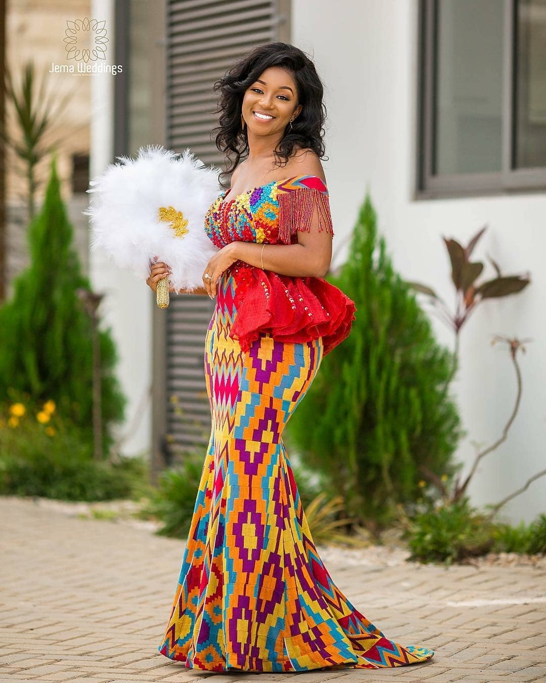 Ghanaian Traditional Wedding Dresses Kente Styles Weddors