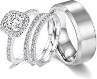 white gold wedding rings from ubuy